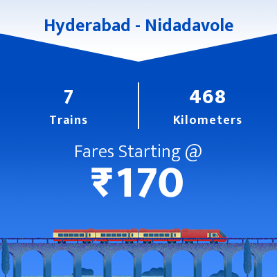 Hyderabad To Nidadavole Trains